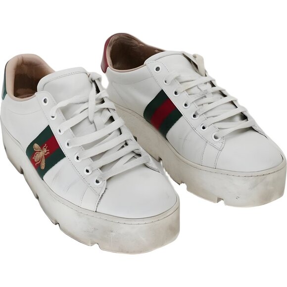 Gucci Ace Women's Platform Sneakers EU 39.5 - Iconic Design - Picture 1 of 6